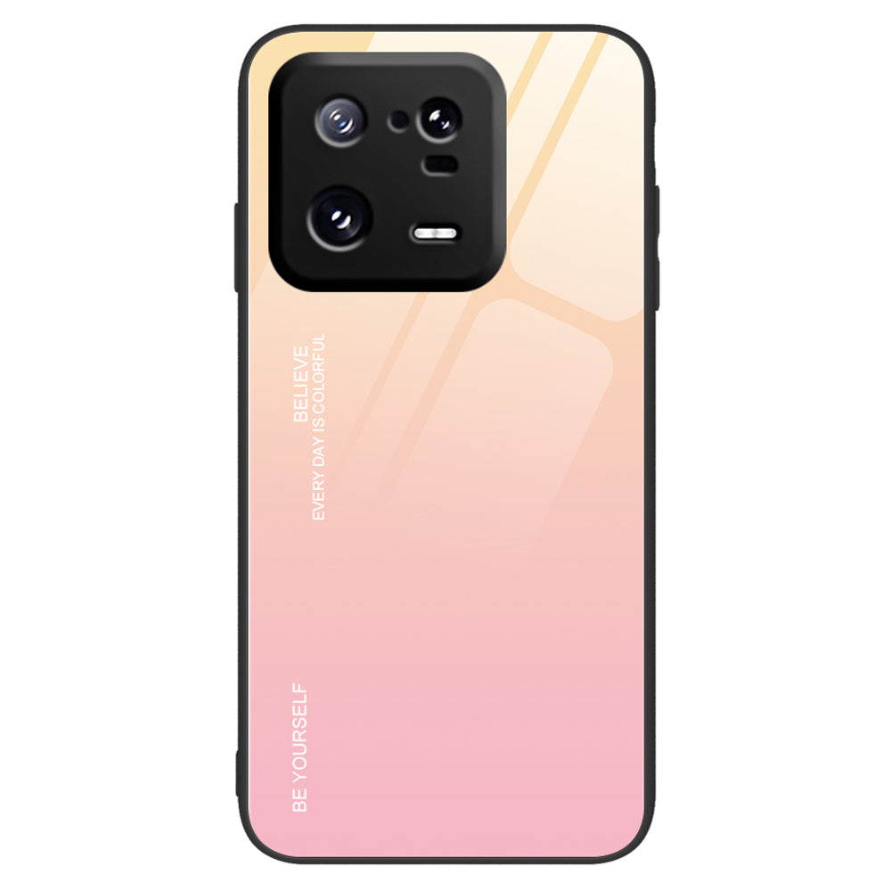 For Xiaomi 13 Pro 5G Gradient Color Phone Case Tempered Glass PC Back TPU Bumper Design Anti-Scratch Phone Cover For Xiaomi 13 Pro 5G Gradient Color Phone Case Tempered Glass PC Back TPU Bumper Design Anti-Scratch Phone Cover